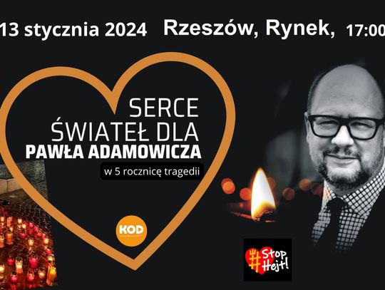 „Serce świateł” dla Pawła Adamowicza