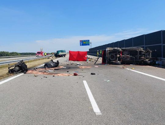 Śmiertelny wypadek na A4 koło Dębicy. Nie żyją dwie osoby