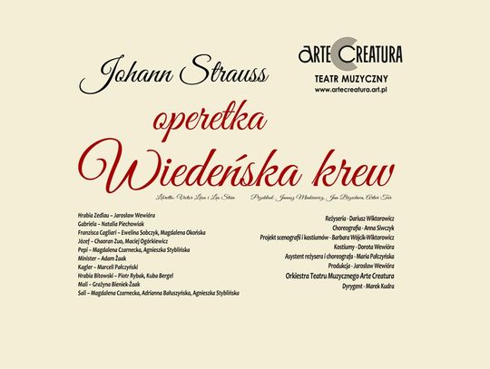 Spektakl operetkowy „Wiedeńska krew” Johanna Straussa zawita w Rzeszowie