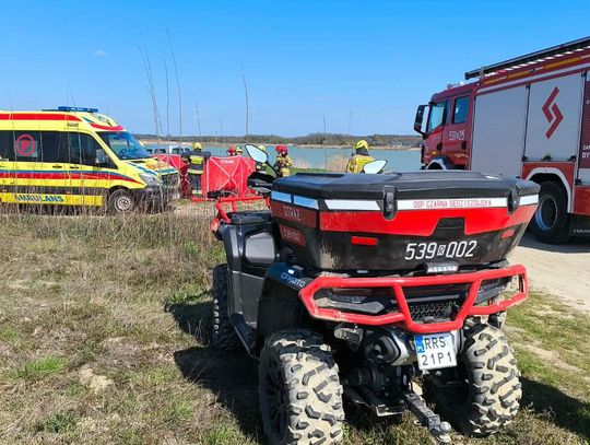 Tragiczne zdarzenie nad wodą w Czarnej Sędziszowskiej. Nie żyje mężczyzna