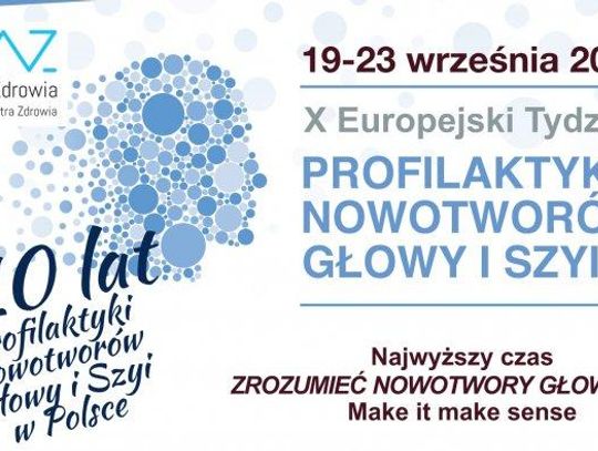 Trwa Europejski Tydzień Profilaktyki Nowotworów Głowy i Szyi