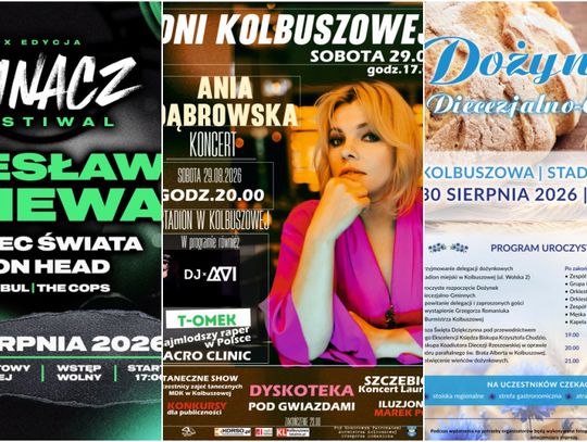 Trzy dni imprez w Kolbuszowej. Czesław Śpiewa, Ania Dąbrowska i wielkie dożynki