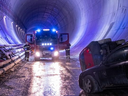 „Tunel 2026”: Strażacy i służby ratownicze ćwiczyli działania kryzysowe na budowie S19 [ZDJĘCIA]