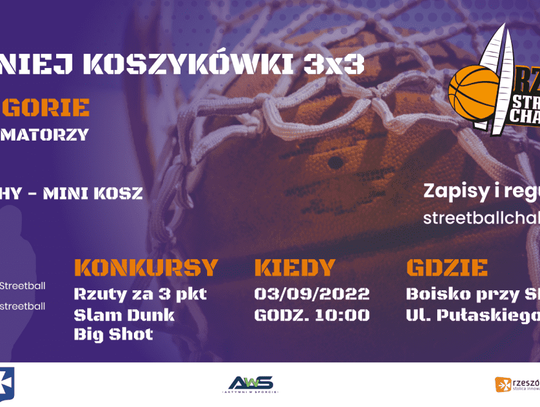 Turniej koszykówki 3x3 w Rzeszowie już 3 września!