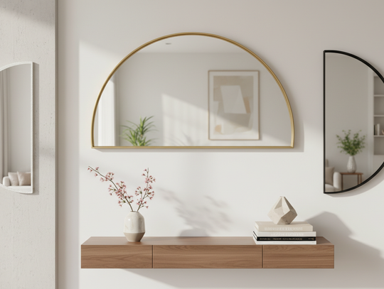 Urok Krągłości: Odkryj Piękno Półokrągłych Luster