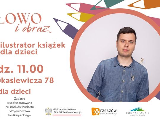 Warsztaty z autorem i ilustratorem książek dla dzieci – Przemysławem Liputem w Rzeszowie