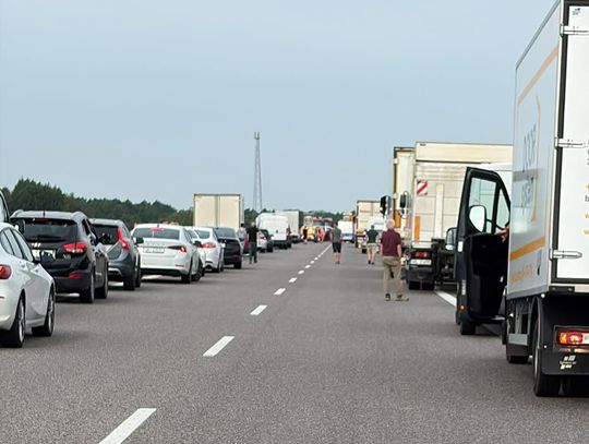 Wypadek na A4 w kierunku Krakowa. Utrudnienia między węzłami Rzeszów Zachód i Sędziszów