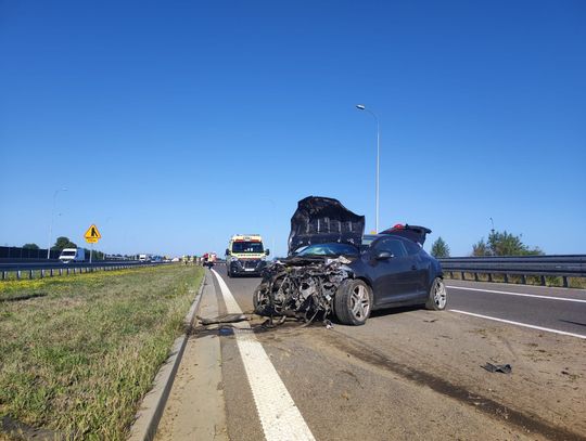 Wypadek na A4 w Woli Małej. Jedna osoba ranna. Są utrudnienia w ruchu