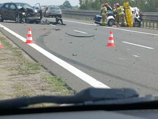 Wypadek na autostradzie A4 – droga w kierunku Korczowej zablokowana