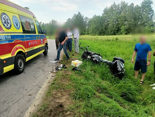 Wypadek w Gniewczynie Łańcuckiej. Dwie osoby ranne