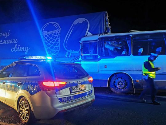 Zderzenie autobusu z ukraińską ciężarówką w Przeworsku