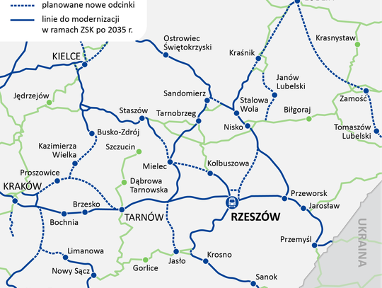 Zintegrowana Sieć Kolejowa połączy Podkarpacie ze stolicą i Krakowem w rekordowym czasie