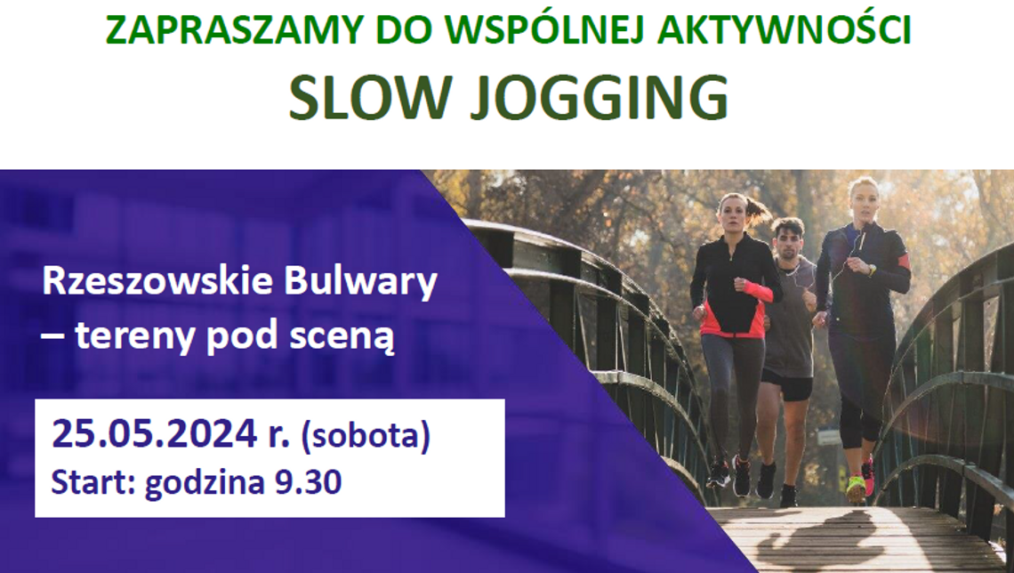 25 maja dniem slow-joggingu. Będzie świętowanie na bulwarach w Rzeszowie