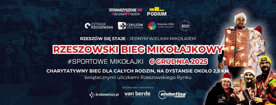 Rodzinny Bieg Mikołajkowy w Rzeszowie. To sport i świetna zabawa Rodzinny Bieg Mikołajkowy w Rzeszowie. To sport i świetna zabawa
