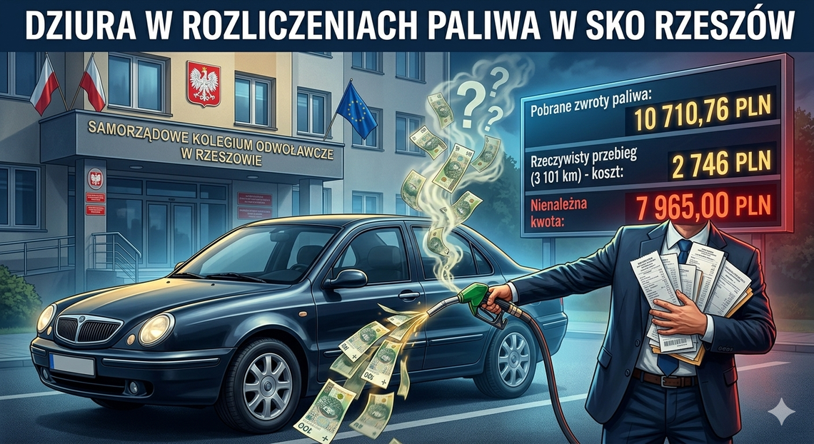 3 tysiące kilometrów za 10 tys. zł? Prokuratura policzyła koszty paliwa byłego prezesa SKO