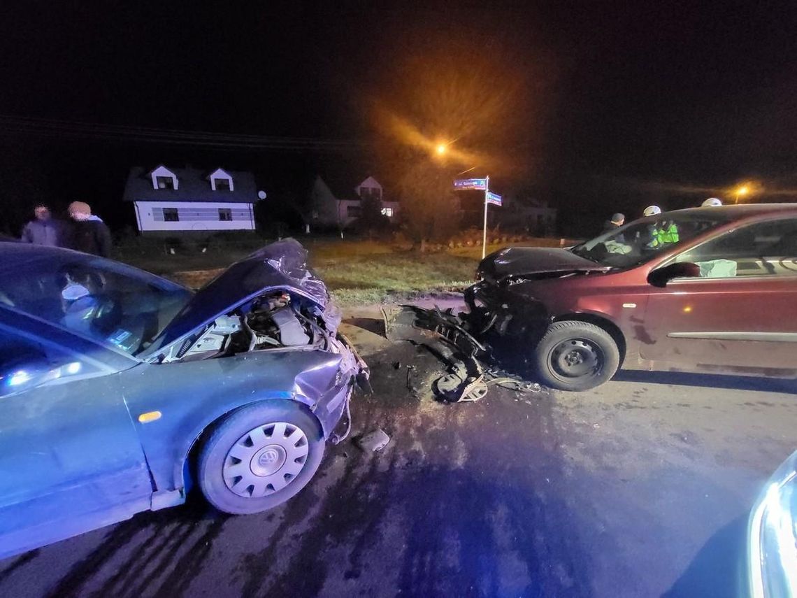 41-latek spowodował wypadek. Do szpitala trafiły dwie osoby