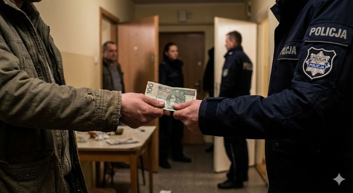 44-latek próbował przekupić policjantów stuzłotówką. Teraz grozi mu surowa kara 44-latek próbował przekupić policjantów stuzłotówką. Teraz grozi mu surowa kara