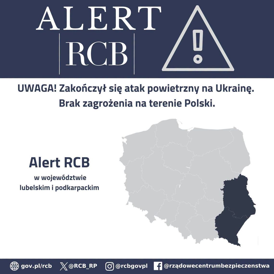 Alert RCB dla mieszkańców Podkarpacia. Rosyjski atak na Ukrainę, polskie lotnictwo w akcji [AKTUALIZACJA]