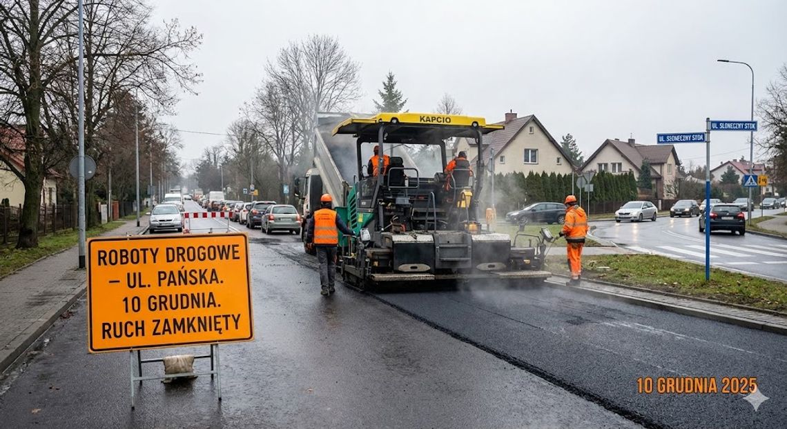 Asfaltowanie na ul. Pańskiej i Słoneczny Stok. Uwaga kierowcy - od środy utrudnienia Asfaltowanie na ul. Pańskiej i Słoneczny Stok. Uwaga kierowcy - od środy utrudnienia