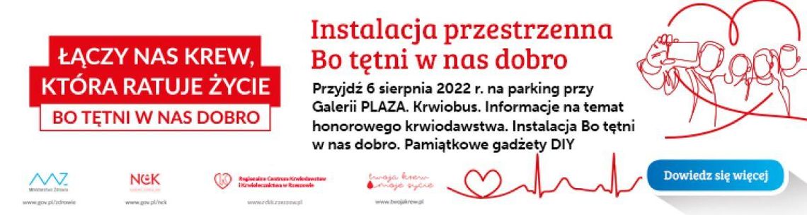 "Bo tętni w nas dobro" - krwiobus przy C.H. PLAZA Rzeszów