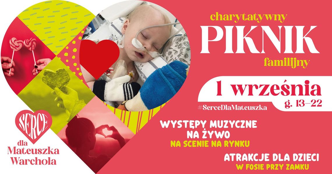 Charytatywny piknik familijny dla Mateuszka Warchoła w Rzeszowie