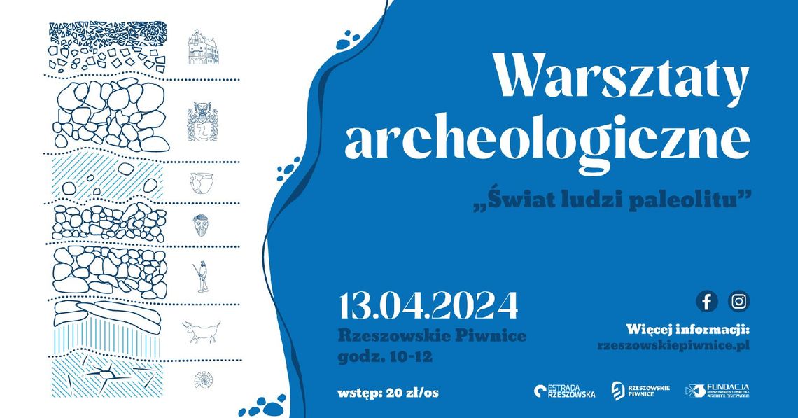 Cykl warsztatów archeologicznych dla dzieci i młodzieży w Rzeszowskich Piwnicach! Każde ze spotkań będzie podzielone na dwie części - wykładową oraz warsztatową.