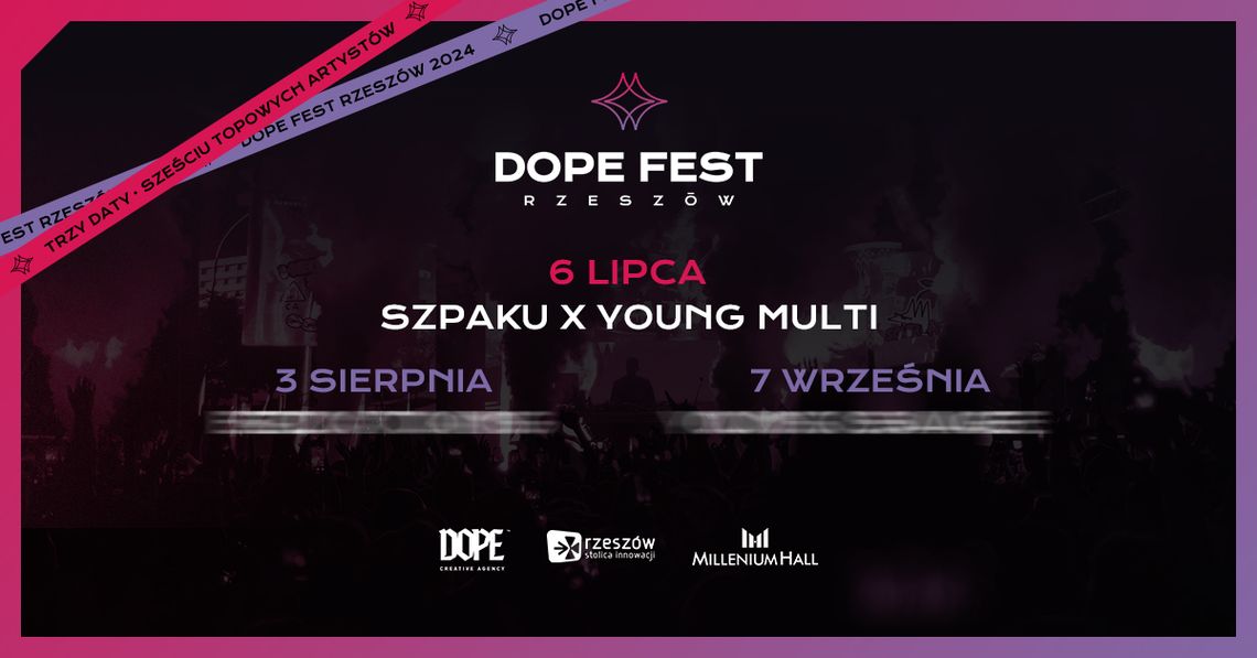 Dope Fest Rzeszów 2024. Kogo usłyszymy w tym roku?