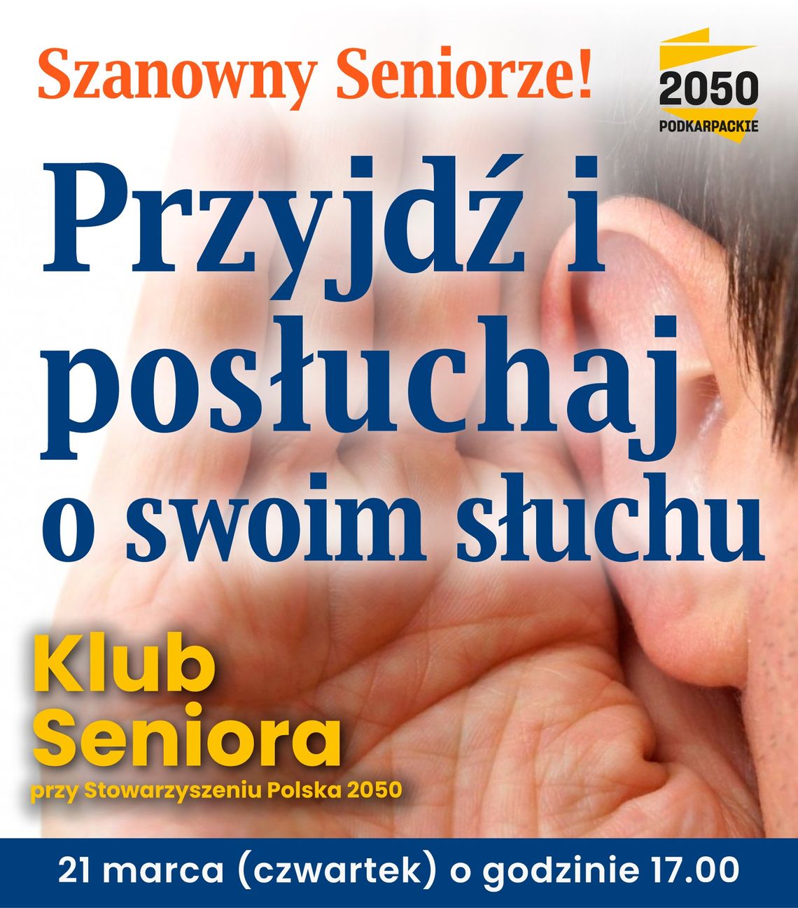 Drodzy Seniorzy! Zadbajmy o słuch