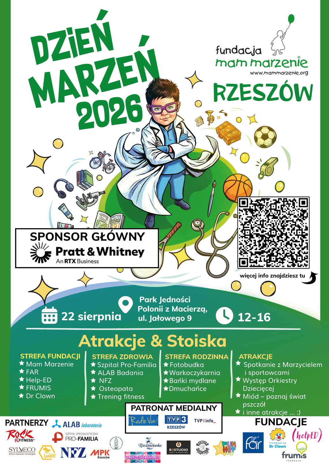 Dzień Marzeń w Rzeszowie. Występy, bezpłatne badania i moc atrakcji w Parku Jedności Polonii z Macierzą Dzień Marzeń w Rzeszowie. Występy, bezpłatne badania i moc atrakcji w Parku Jedności Polonii z Macierzą