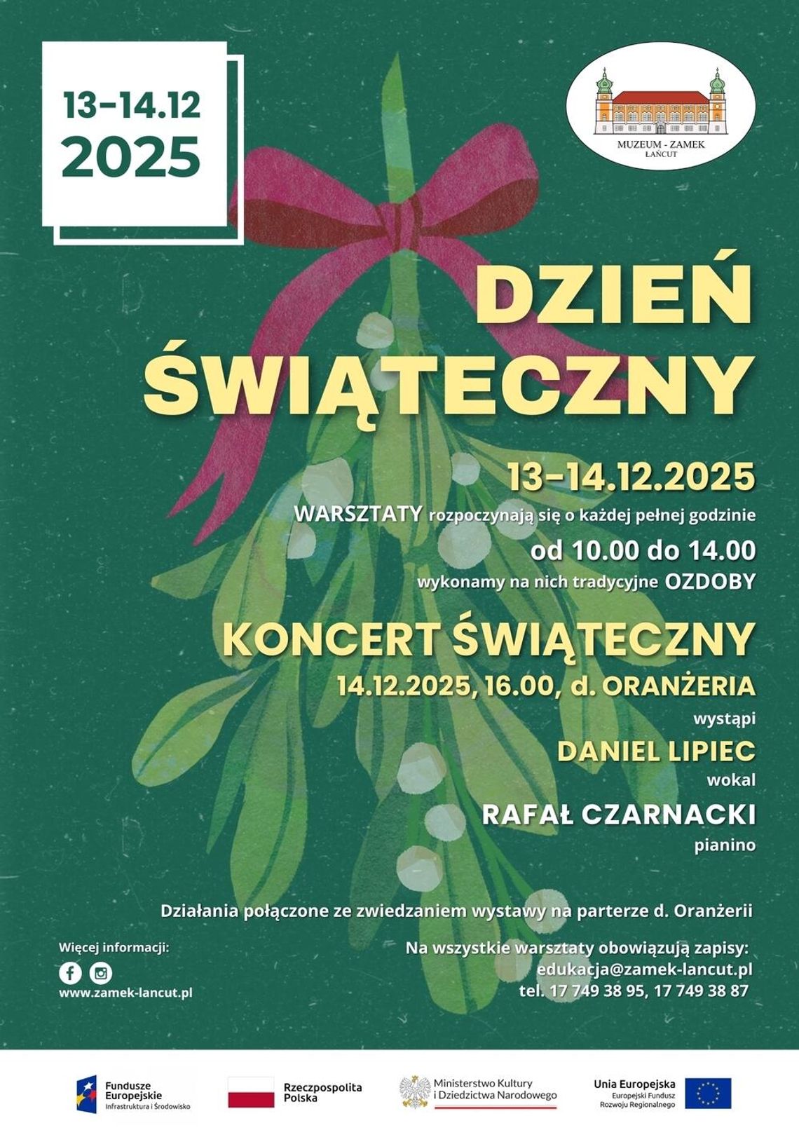 „Dzień Świąteczny” w Łańcucie – magia Bożego Narodzenia w Oranżerii Zamku