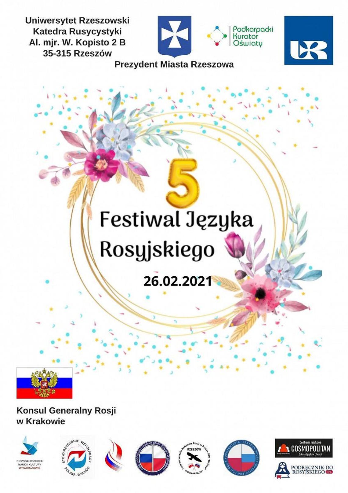 Festiwal Języka Rosyjskiego - wyniki konkursu będą umieszczone na świadectwie ukończenia szkoły