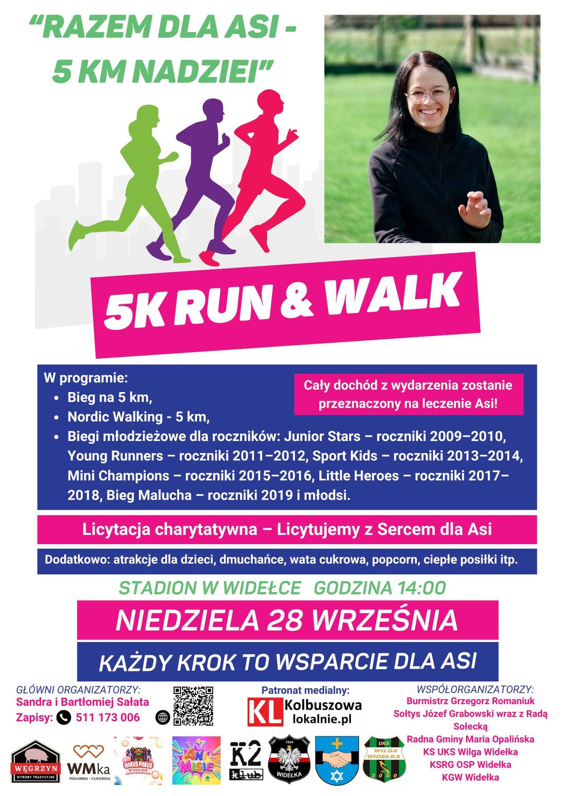 Impreza charytatywna „Razem dla Asi - 5 km nadziei” w Widełce