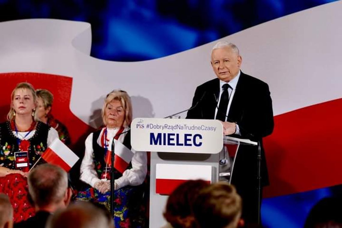 Jarosław Kaczyński w Mielcu: Obecnie decyduje się, czy w Polsce będą rządzić Polacy, czy ludzie Berlina!