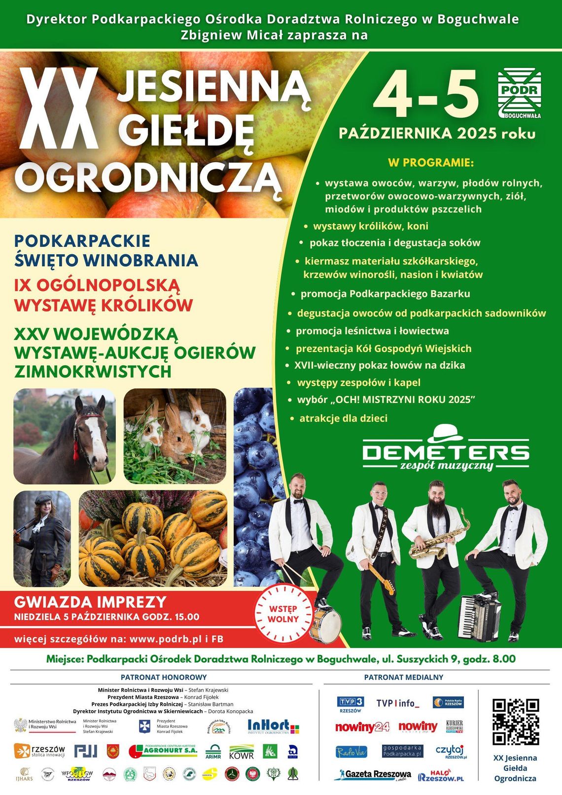 Jesienna Giełda Ogrodnicza w Boguchwale: ogrody, konie i XVII-wieczne łowy