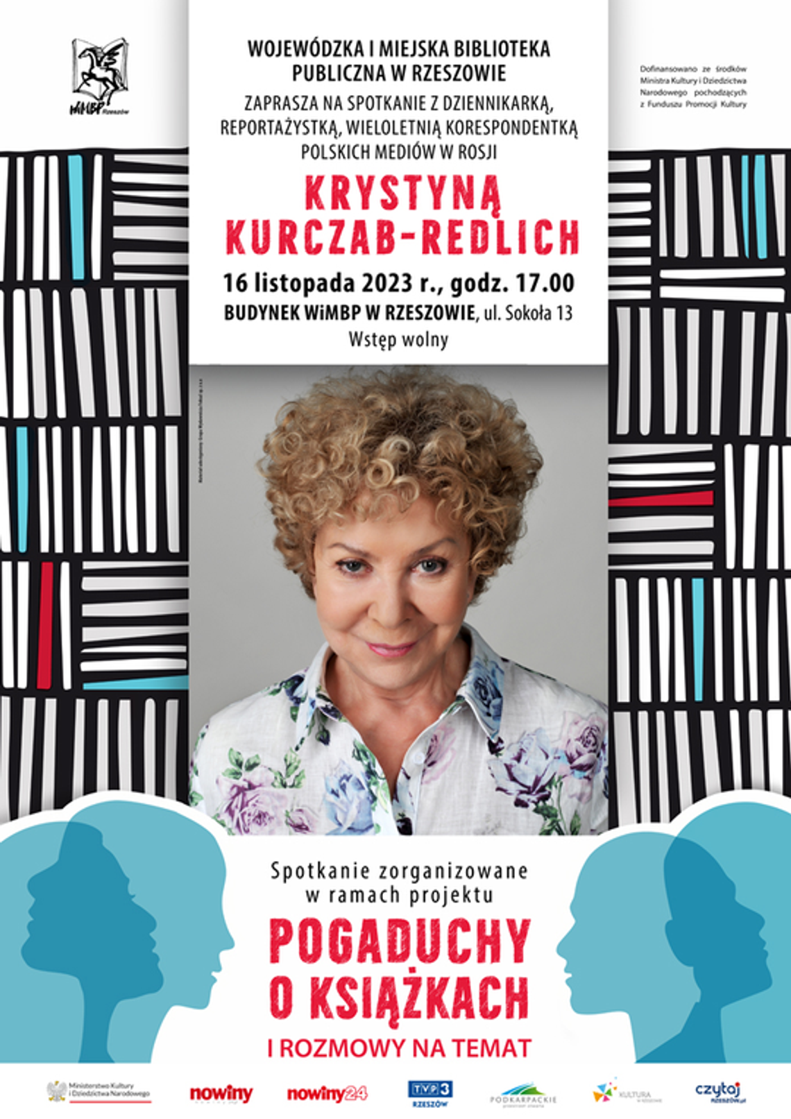 Już 16 listopada spotkanie z Krystyną Kurczab-Redlich.