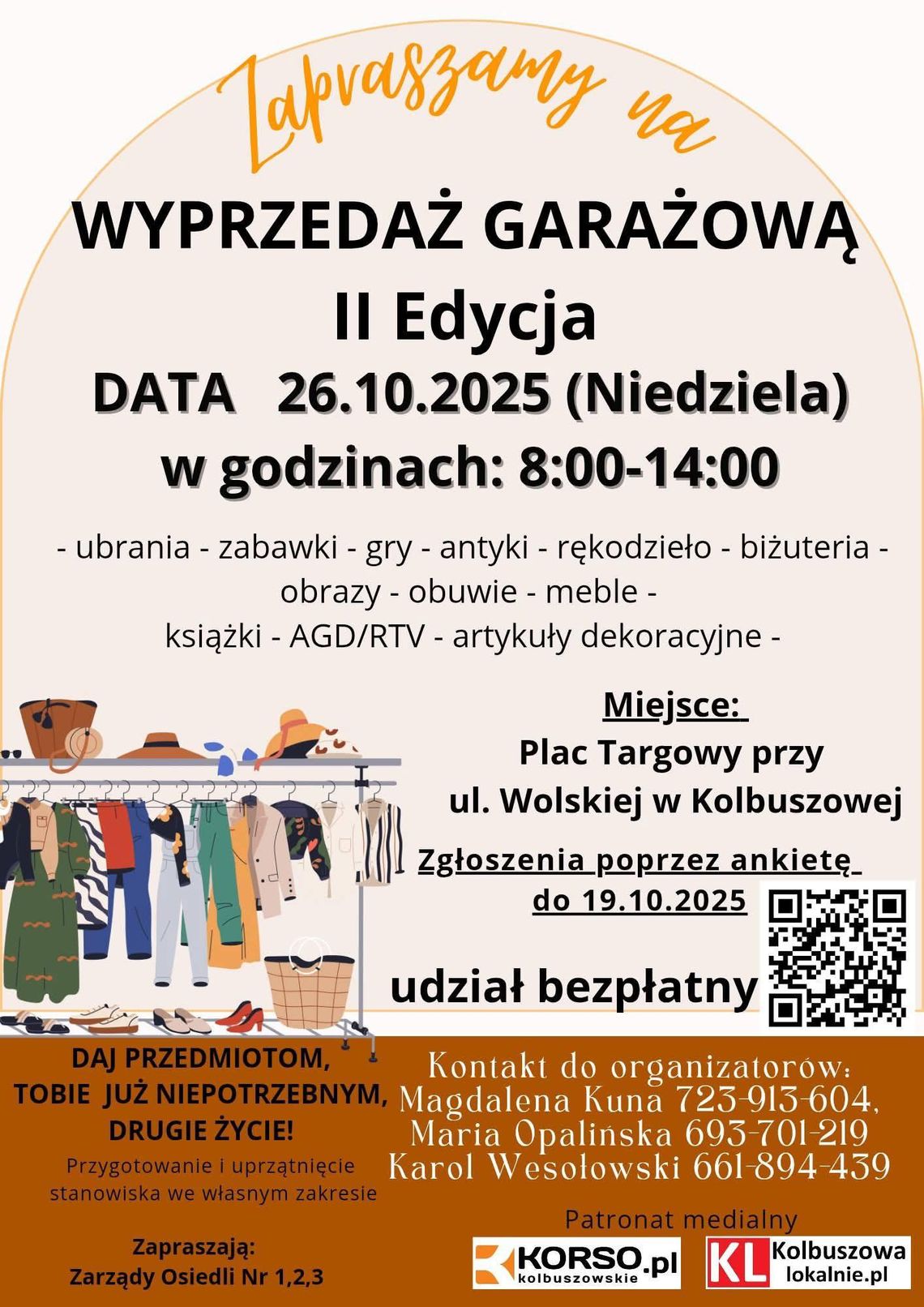 Już wkrótce II Wyprzedaż Garażowa w Kolbuszowej – trwają jeszcze zapisy!
