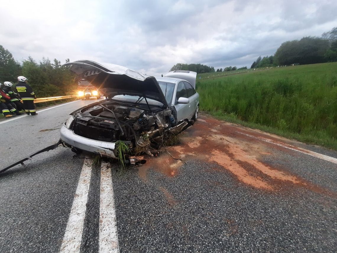 Karambol na DK19 w Jasienicy Rosielnej. Jedna osoba ranna