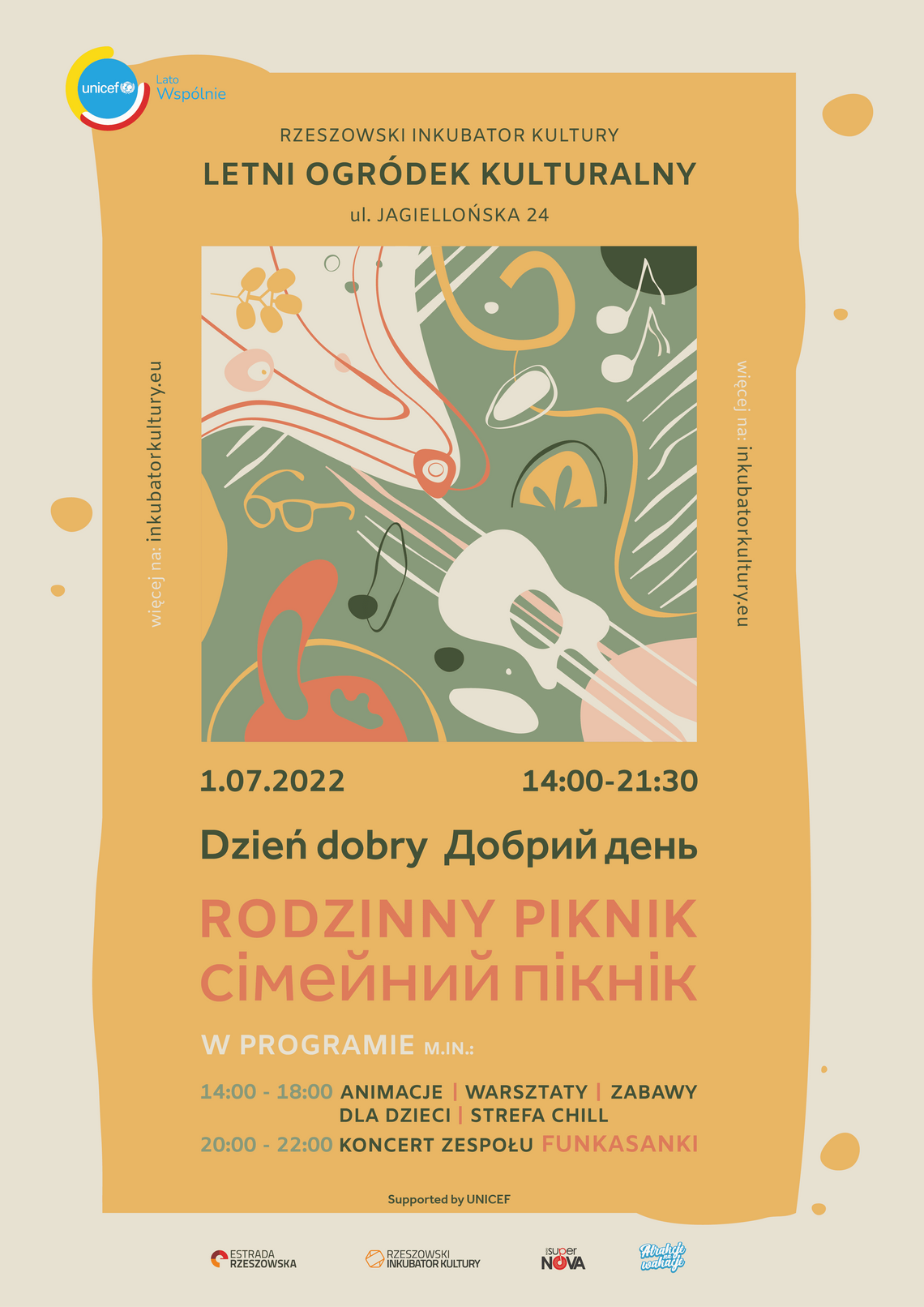 Koncert FUNKASANKI i Rodzinny Piknik już w piątek przy budynku Estrady Rzeszowskiej!