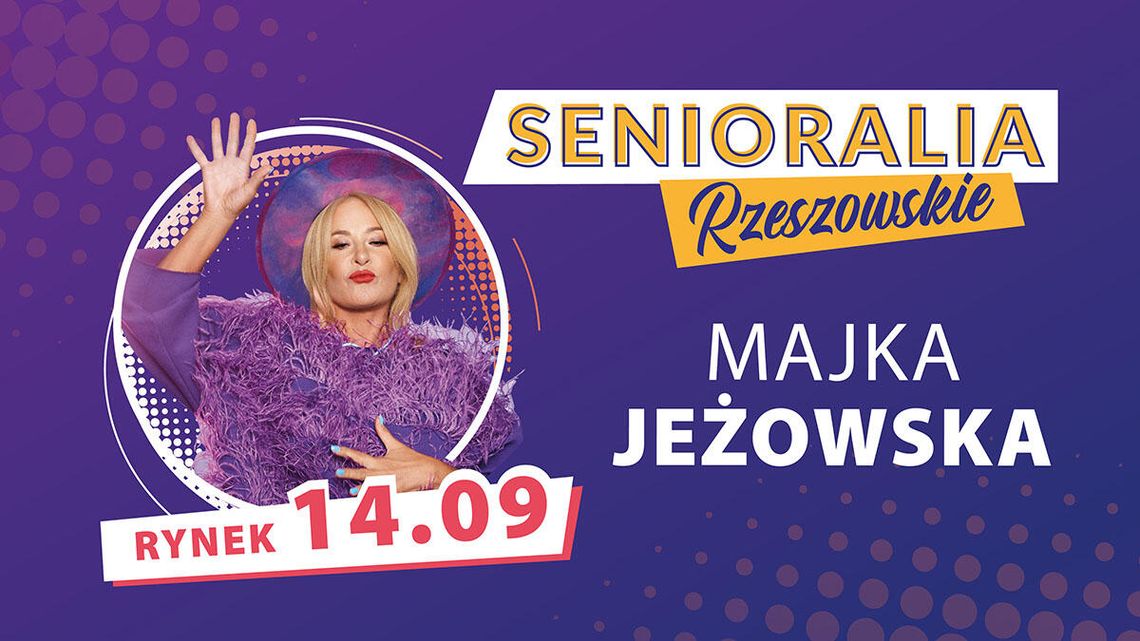 Koncert Majki Jeżowskiej na Rynku  na otwarcie Senioraliów Rzeszowskich