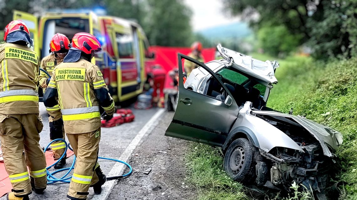 Koszmarny wypadek na Podkarpaciu! Lądował śmigłowiec LPR [ZDJĘCIA]