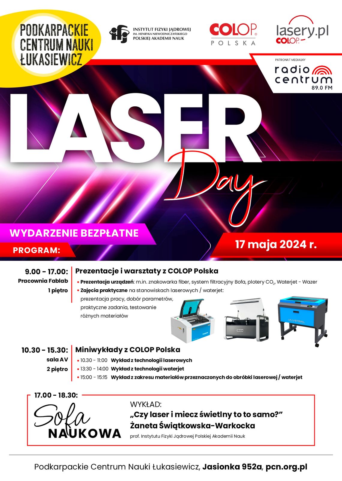 Laser Day w Podkarpackim Centrum Nauki Łukasiewicz