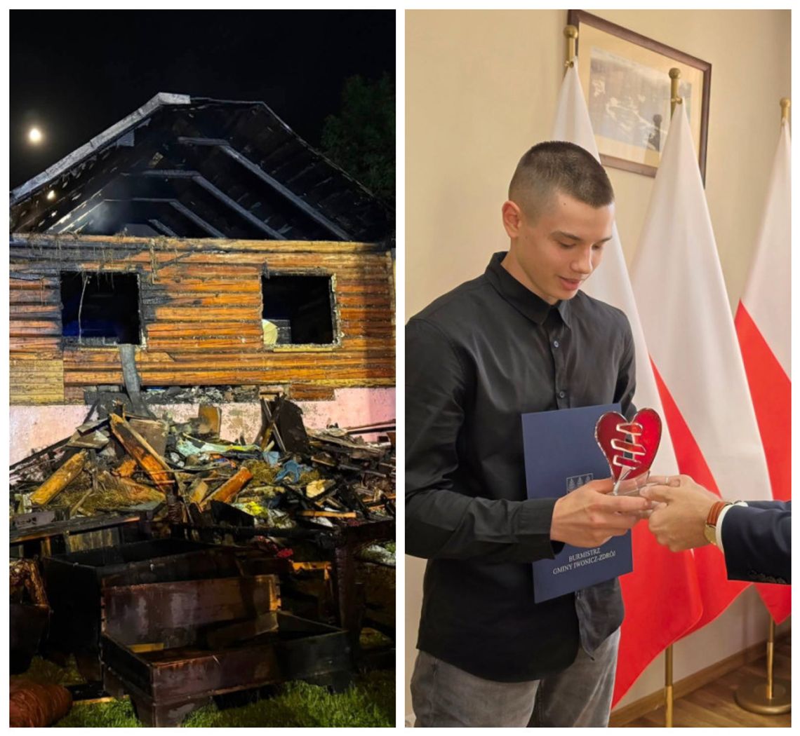 Ma 14 lat i wszedł do płonącego domu, by uratować mężczyźnie życie Ma 14 lat i wszedł do płonącego domu, by uratować mężczyźnie życie