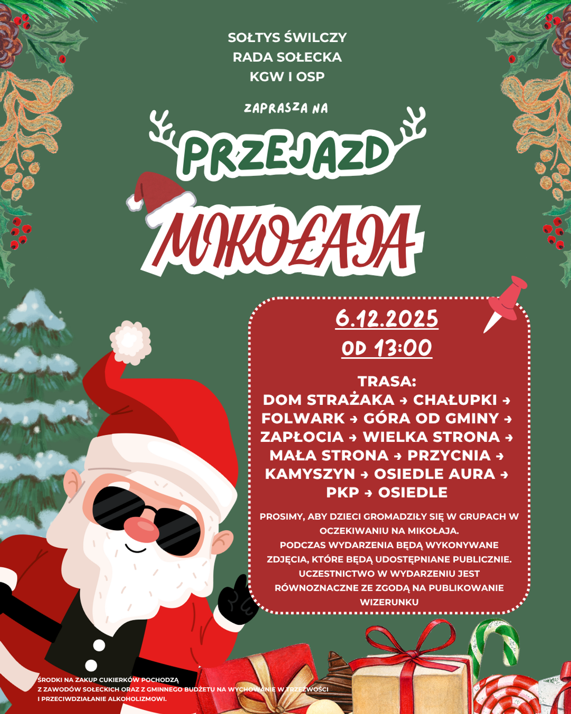 Magia świąt powraca do Świlczy. Mikołajkowy przejazd wyruszy 6 grudnia