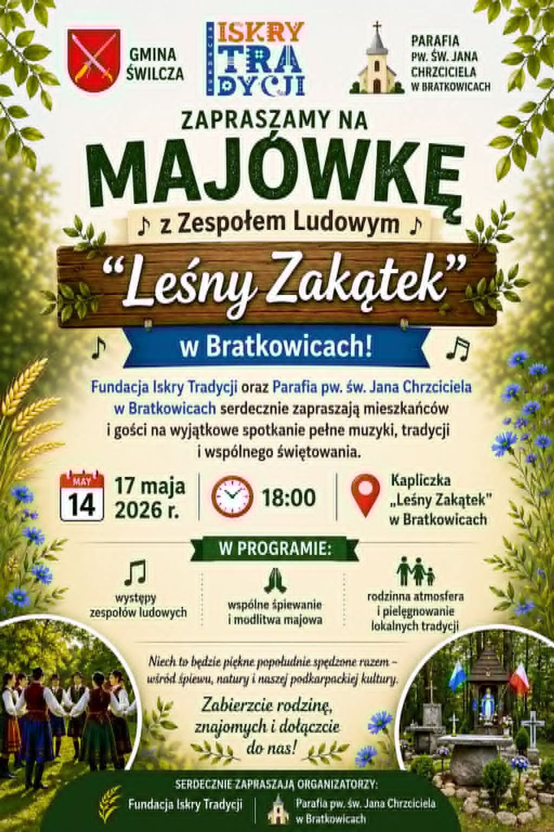Majówka z tradycją w Bratkowicach. „Leśny Zakątek” znów zabrzmi muzyką ludową