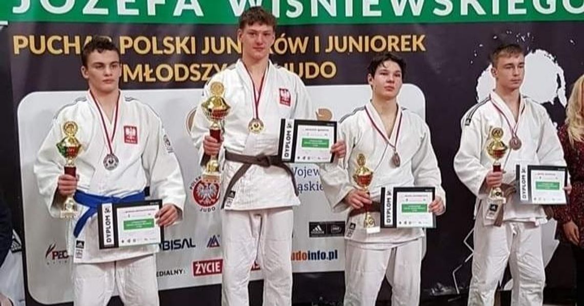 Mateusz Grendys ze złotym medalem na Pucharze Polski Juniorów Młodszych Judo