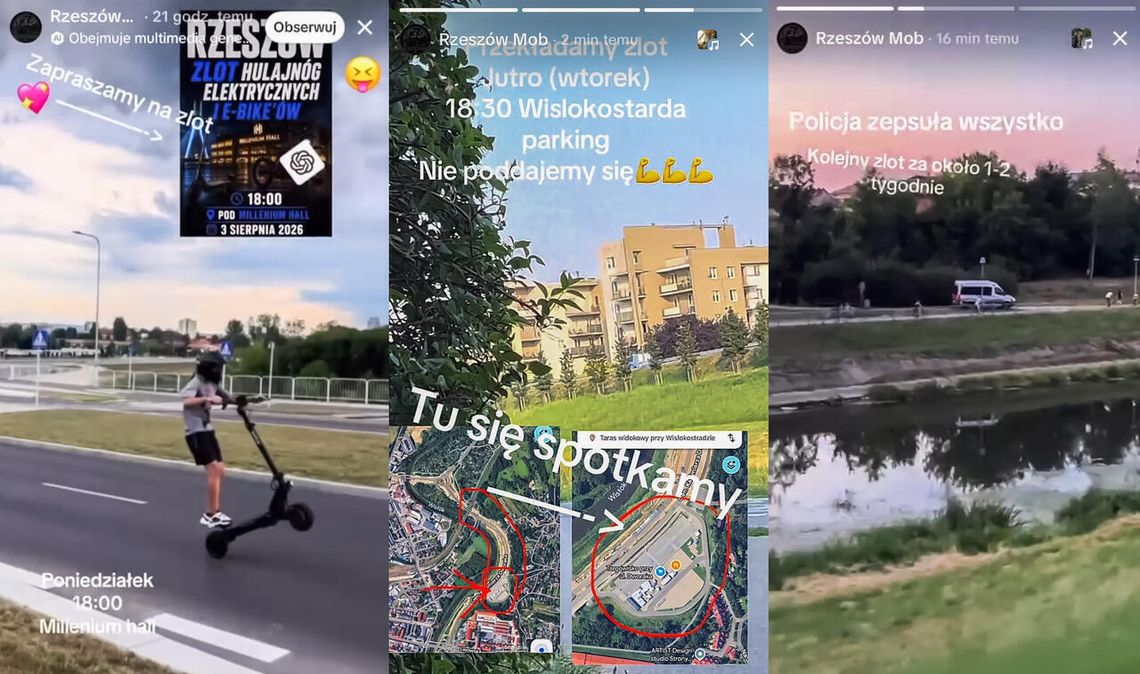 Nalot policji w Rzeszowie i widmo mandatów. Koniec z samowolką nastolatków na e-hulajnogach