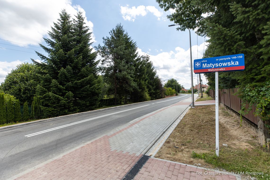 Nowa infrastruktura dla pieszych na Matysowskiej. Inwestycja kosztowała ponad milion złotych