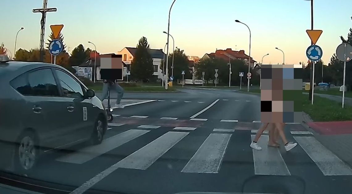 O mały włos nie zabił człowieka na hulajnodze! Dostał wysoki mandat