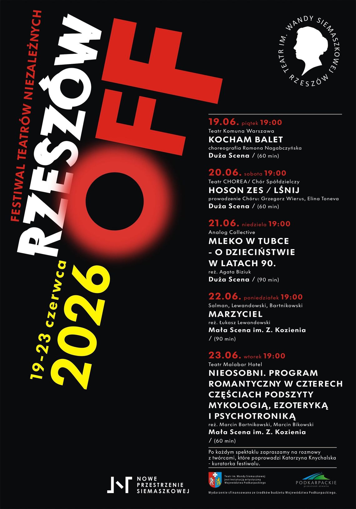 OFF Rzeszów 2026 wraca z mocą! Pięć dni teatralnej jazdy bez hamulców