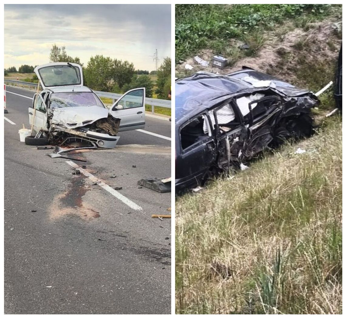Pijany kierowca na S19. Zderzył się z Renault i wypadł z drogi Pijany kierowca na S19. Zderzył się z Renault i wypadł z drogi
